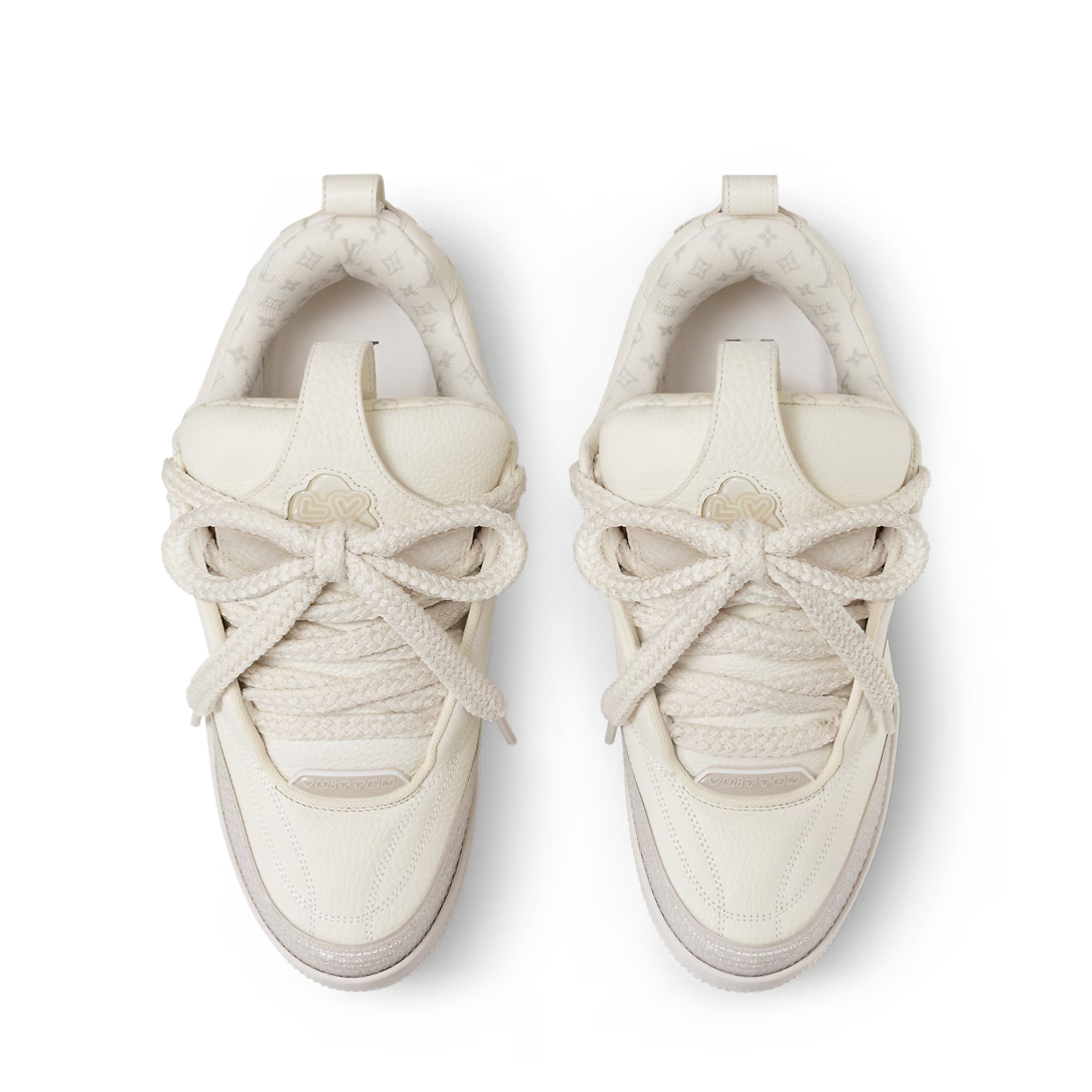 LV Skate Sneaker Grained Calf Leather White