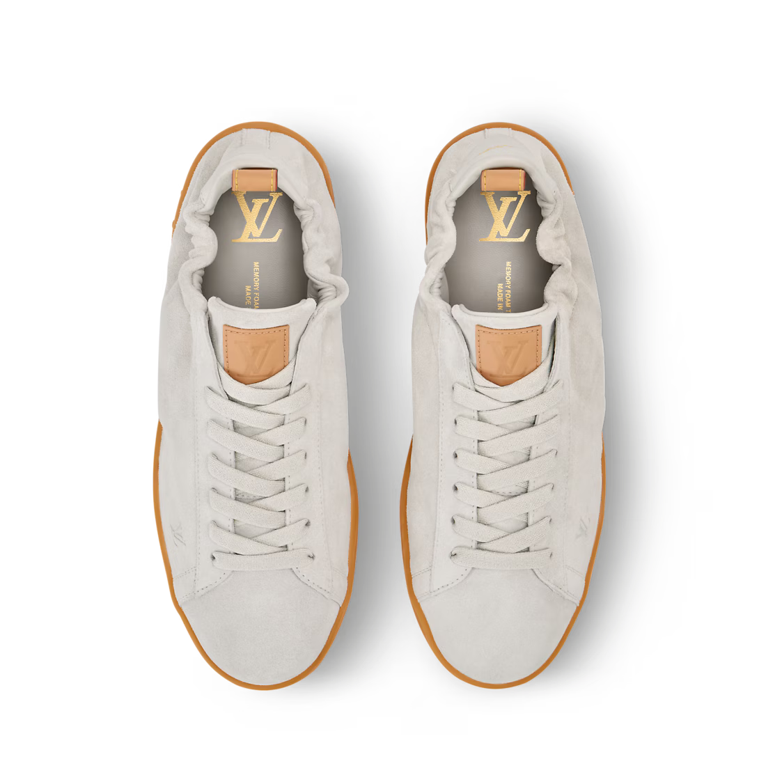 LV Soft Sneaker Suede Calf Leather Gray