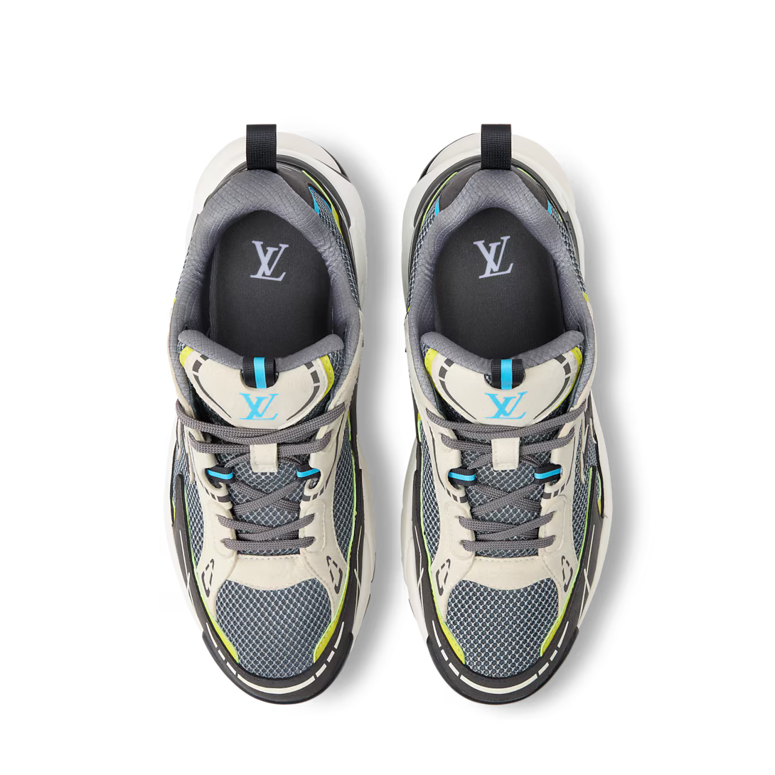 LV Tatic Runner Sneaker Mix Of Technical Materials Anthracite Gray