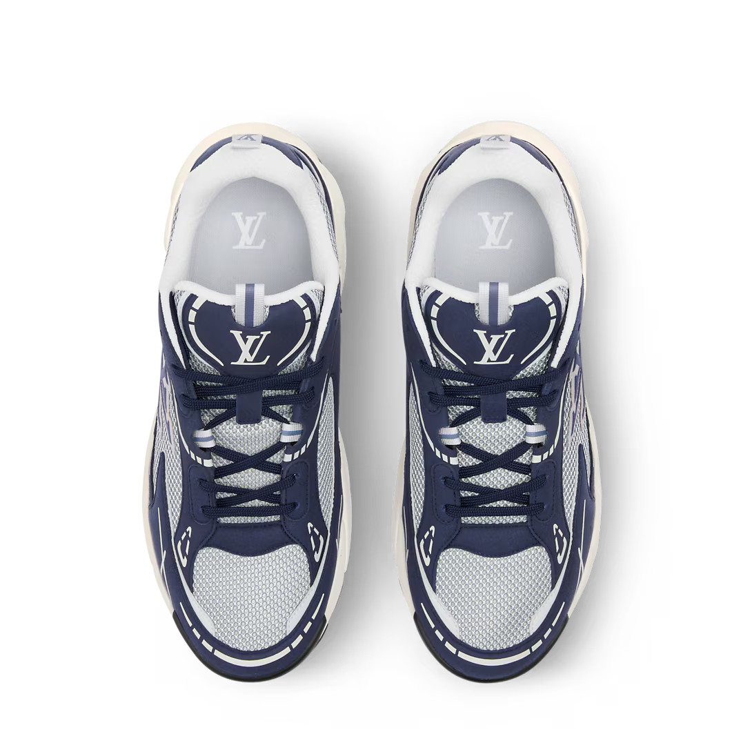 LV Tatic Runner Sneaker Mix Of Technical Materials Blue