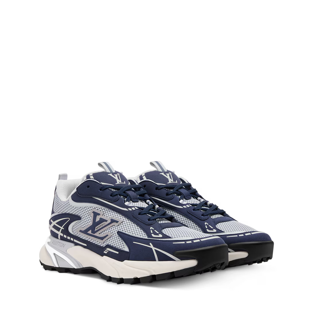 LV Tatic Runner Sneaker Mix Of Technical Materials Blue