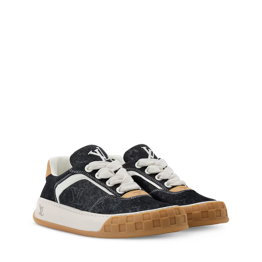 LV Tilted Sneaker Monogram Denim Black