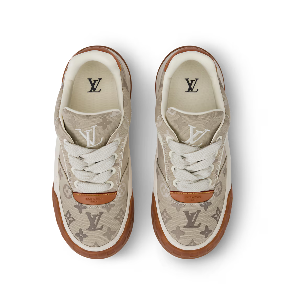 LV Tilted Sneaker Monogram Surplus Canvas Beige