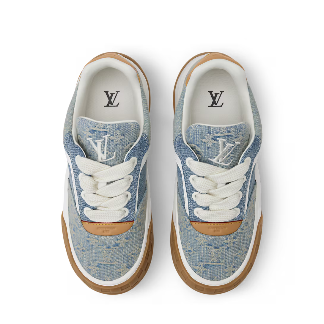 LV Tilted Sneaker Denim Blue