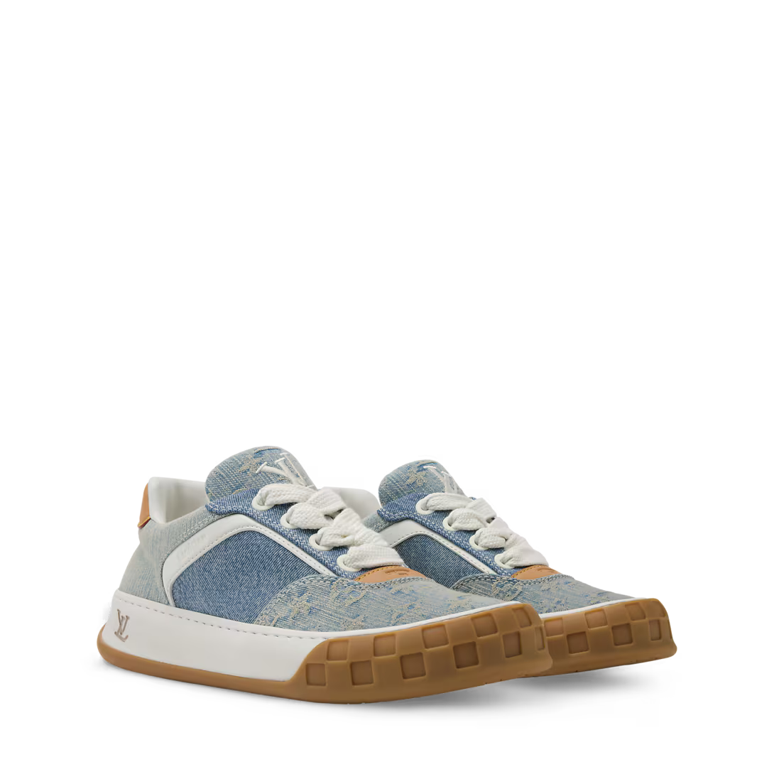 LV Tilted Sneaker Denim Blue