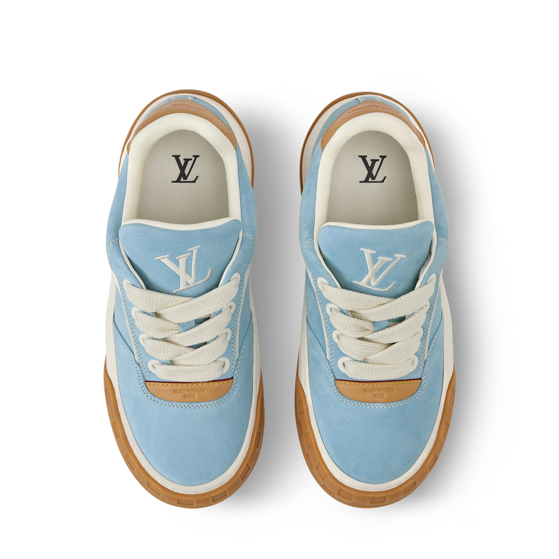 LV Tilted Sneaker Suede Calf Leather Blue