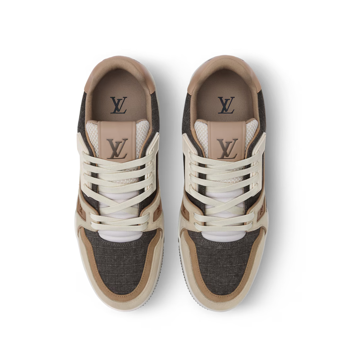 LV Trainer Outdoor Sneaker Textile/Suede Calf Leather Brown