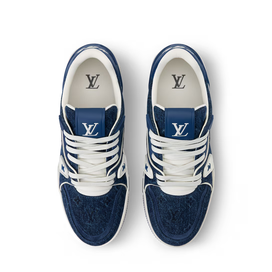 LV Tilted Sneaker Monogram Denim Blue M2