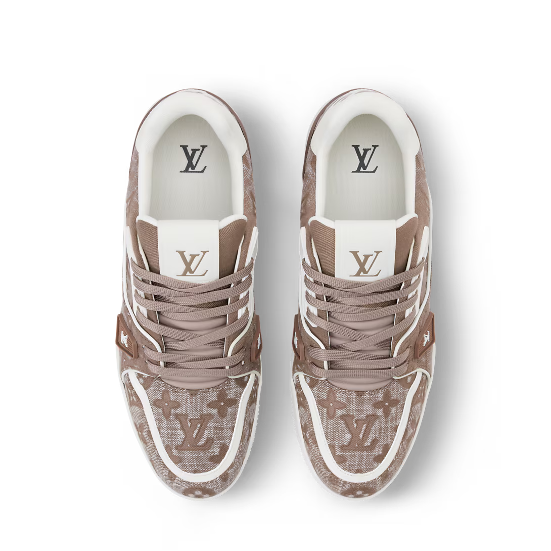 LV Trainer Sneaker Canvas Taupe