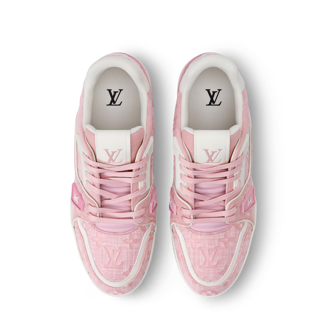 LV Trainer Sneaker Canvas Pink