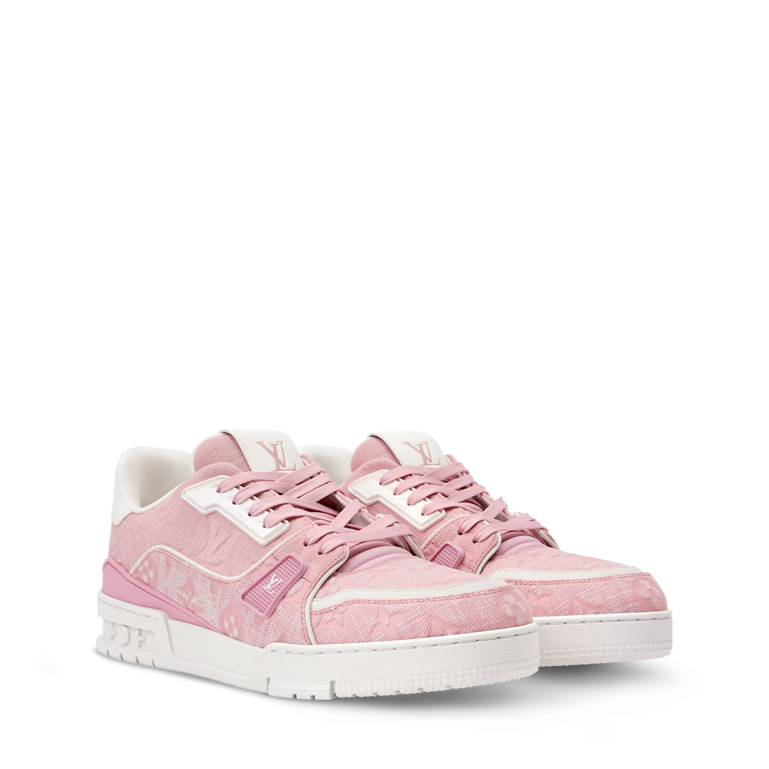 LV Trainer Sneaker Canvas Pink