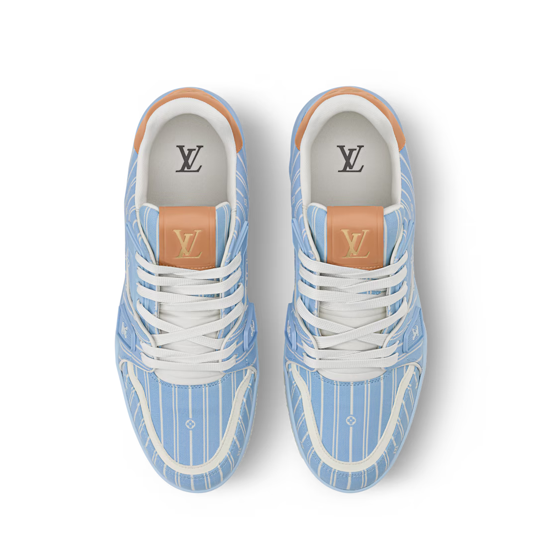 LV Trainer Sneaker Jacquard Blue