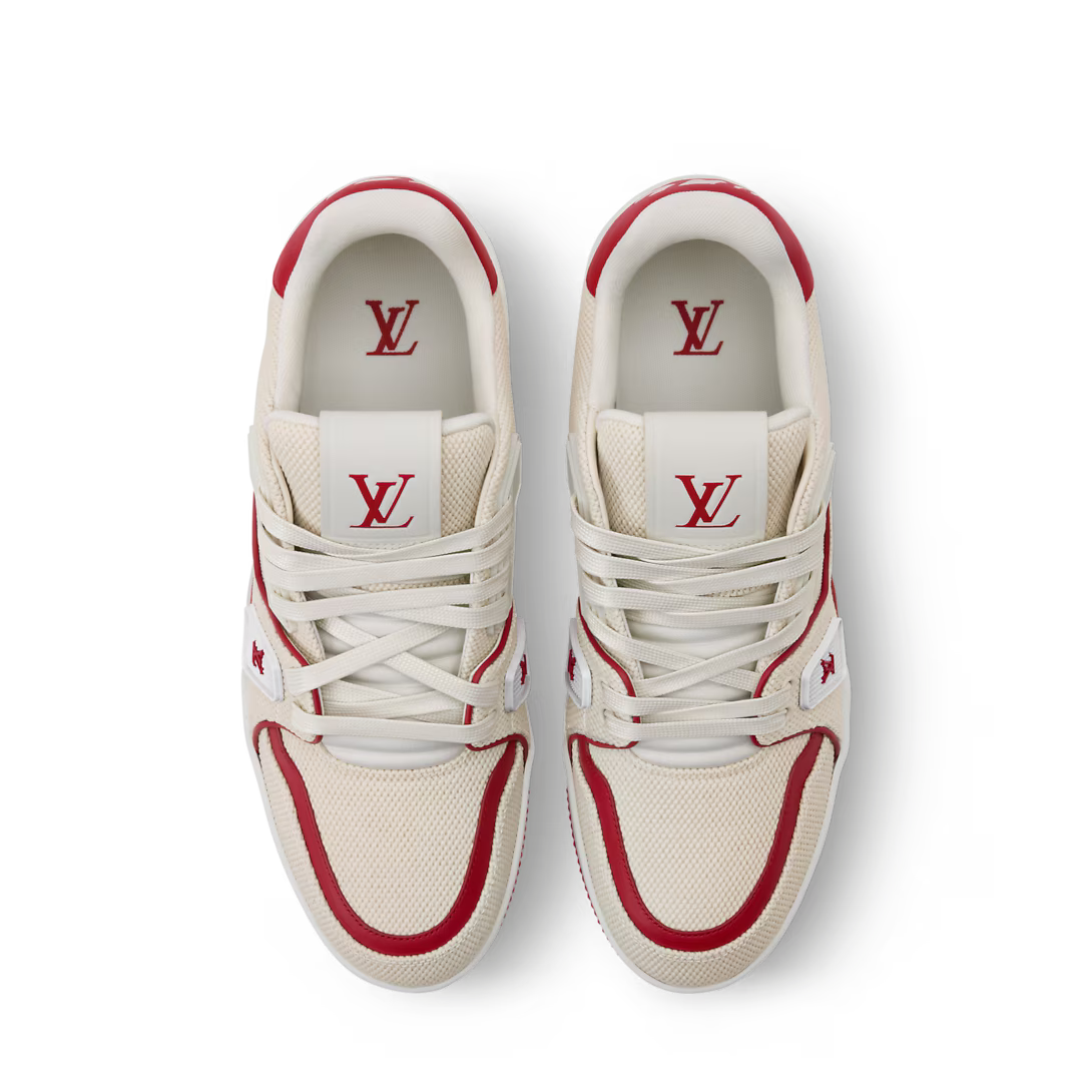 LV Trainer Sneaker Canvas Red