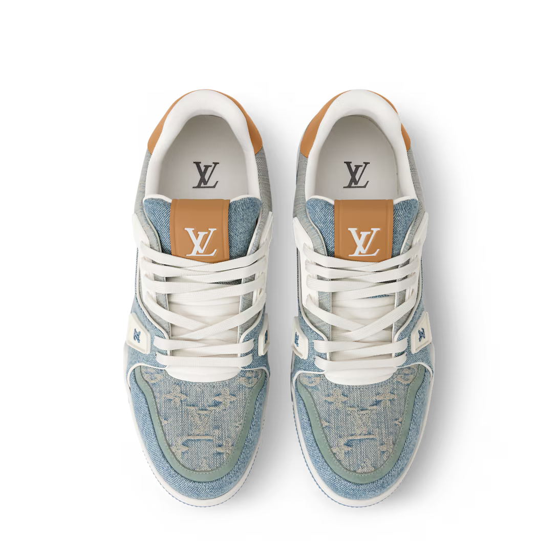 LV Trainer Sneaker Denim Blue M2