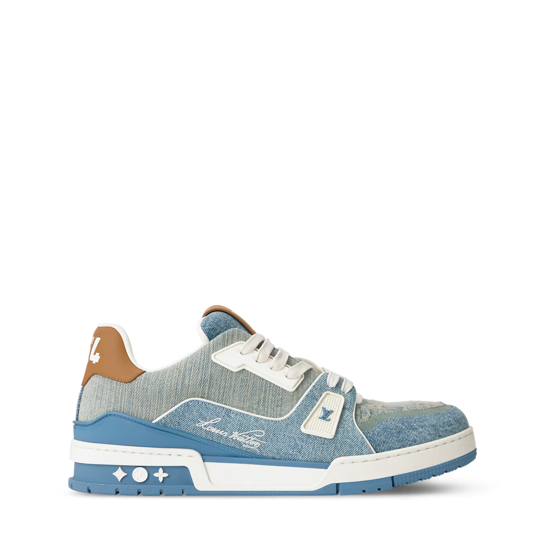 LV Trainer Sneaker Denim Blue M2