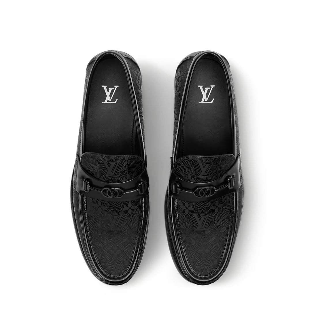 LV Major Loafer Monogram Jacquard Black