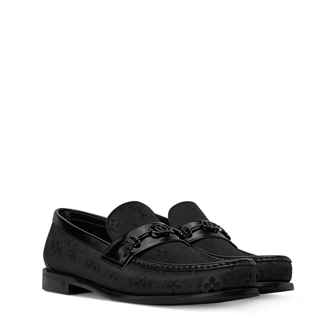 LV Major Loafer Monogram Jacquard Black