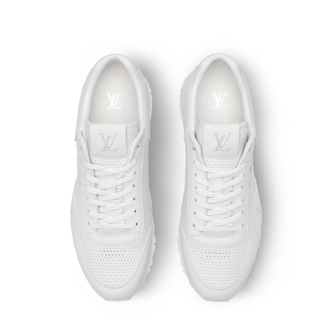 LV Run Away Sneaker Perforated Calf Leather White