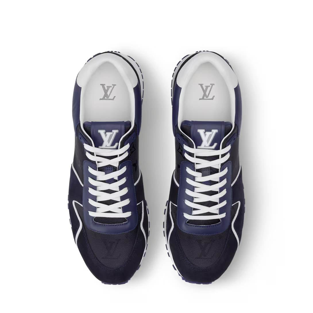 LV Run Away Sneaker Suede Calf Leather/Monogram Jacquard Blue