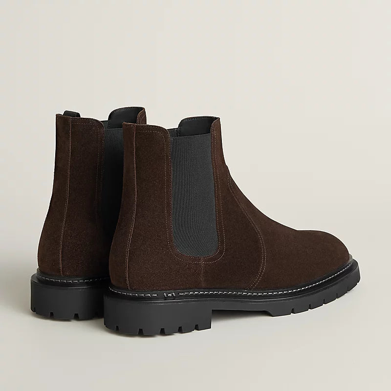 Hermes Mateo Ankle Boot Marron Ébène