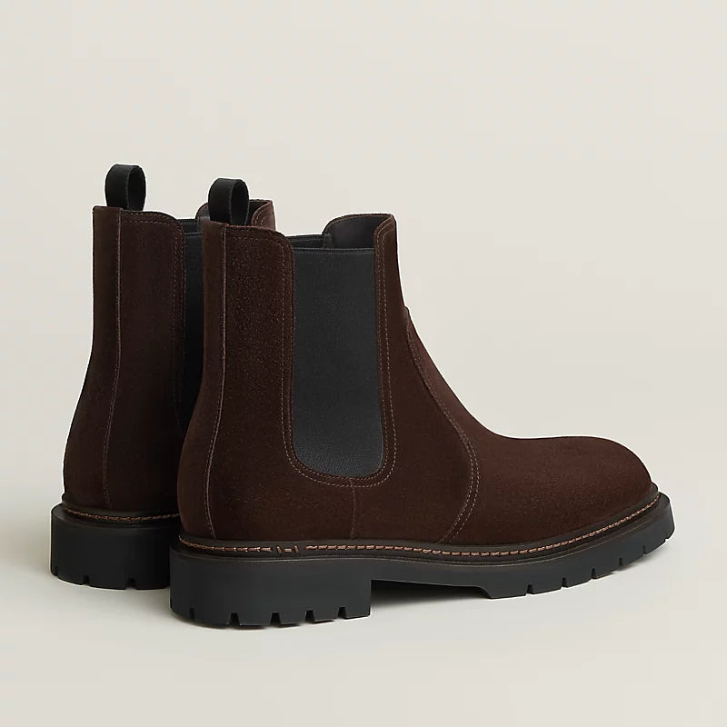 Hermes Mateo Ankle Boot Marron Ébène