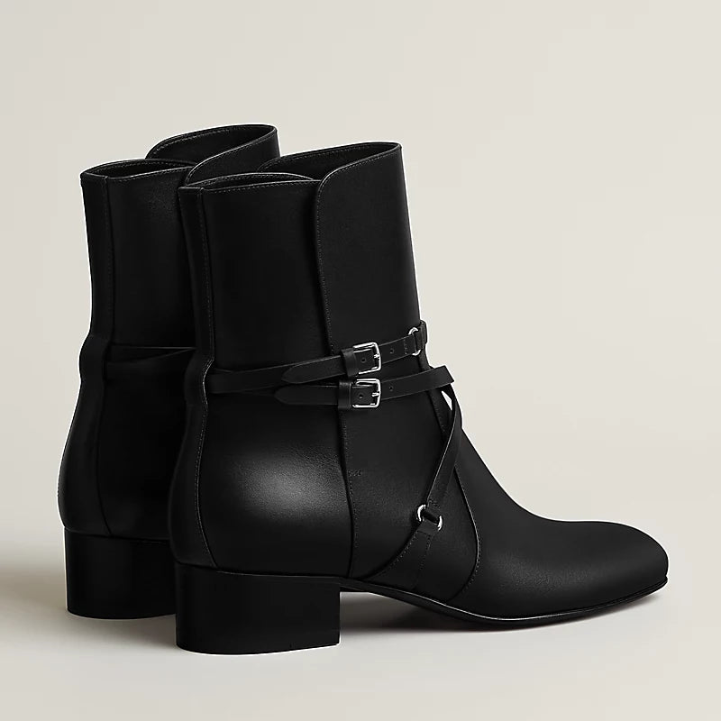 Hermes Nancy 35 Ankle Boot Noir