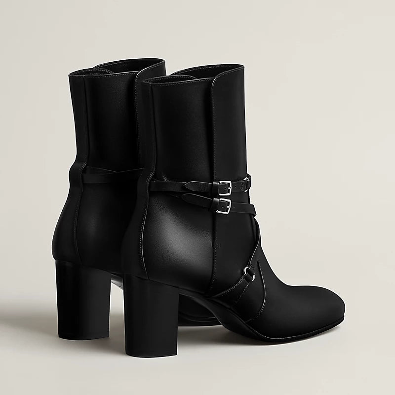 Hermes Nancy 70 Ankle Boot Noir