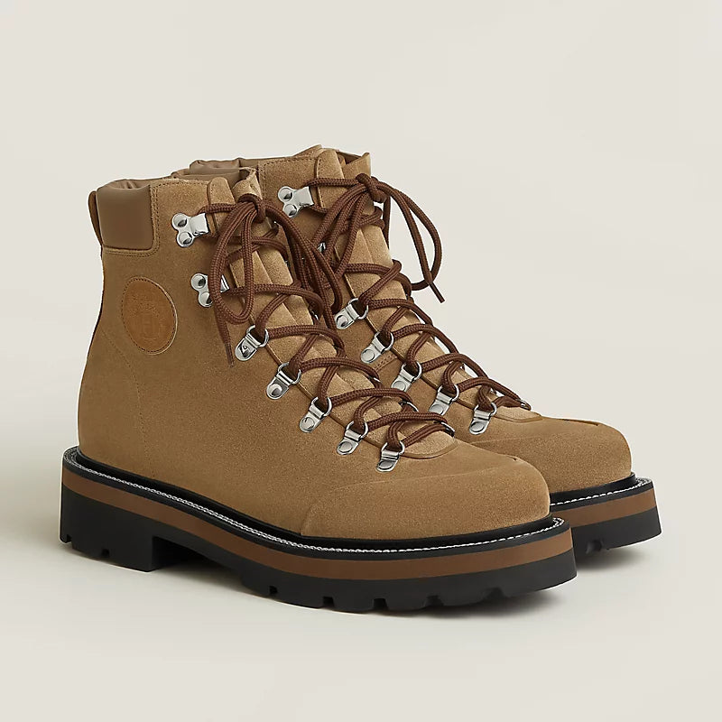 Hermes Neige Ankle Boot Brun Fumé
