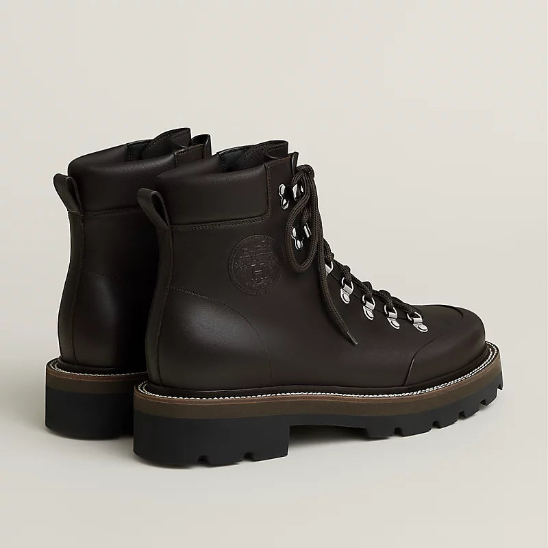 Hermes Neige Ankle Boot Marron Ébène