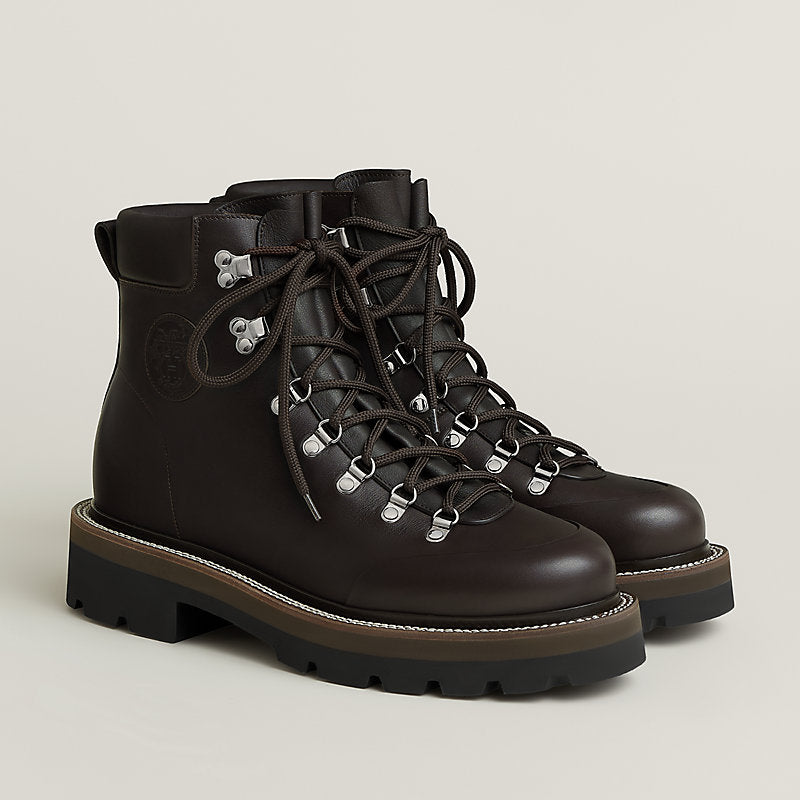 Hermes Neige Ankle Boot Marron Ébène