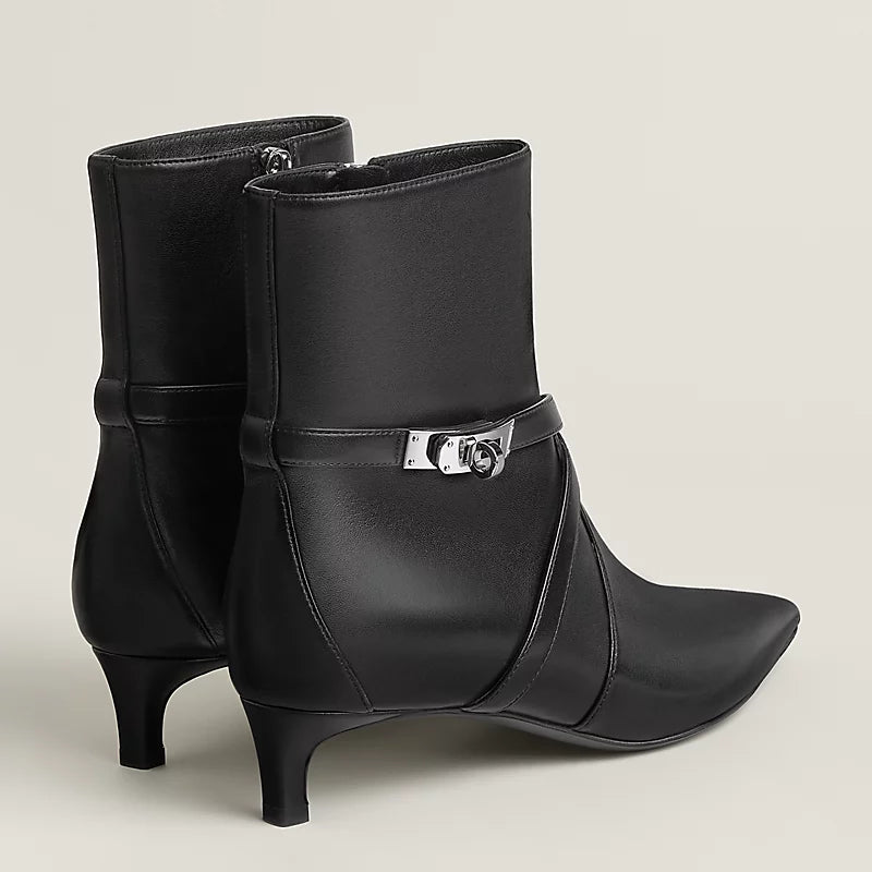 Hermes Nice 40 Ankle Boot Noir