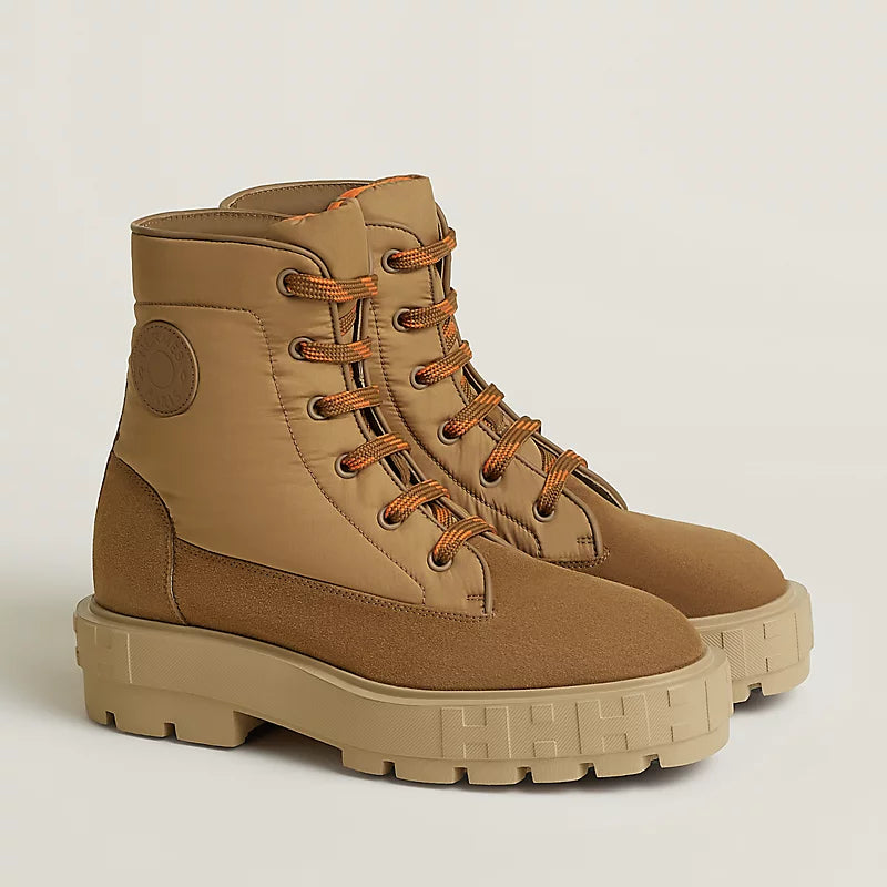 Hermes Nordik Ankle Boot Brun Fumé