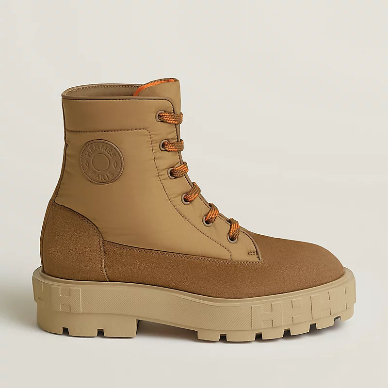 Hermes Nordik Ankle Boot Brun Fumé