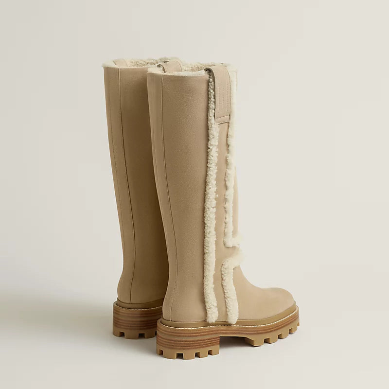 Hermes Norte Boot Beige Camel / Écru