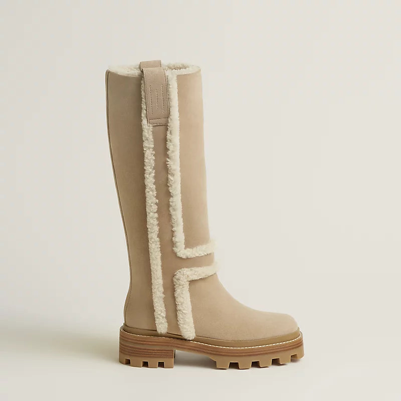 Hermes Norte Boot Beige Camel / Écru