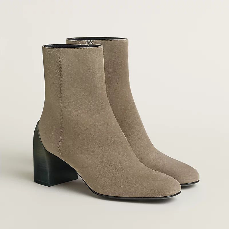 Hermes Novita 60 Ankle Boot Étoupe