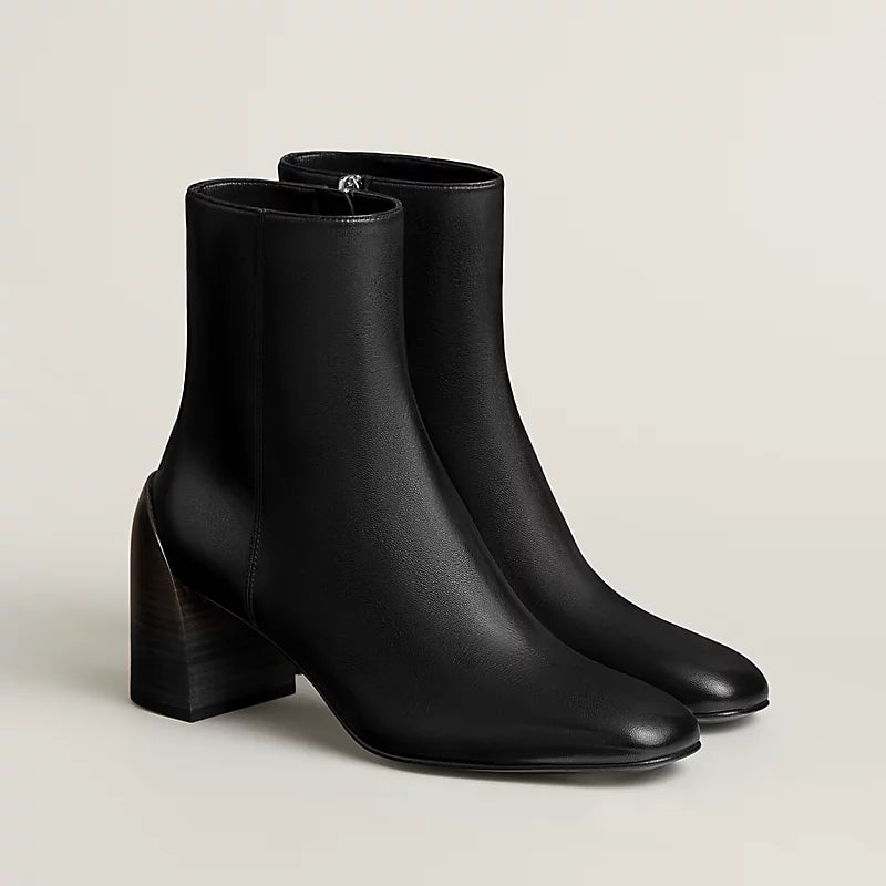 Hermes Novita 60 Ankle Boot Noir