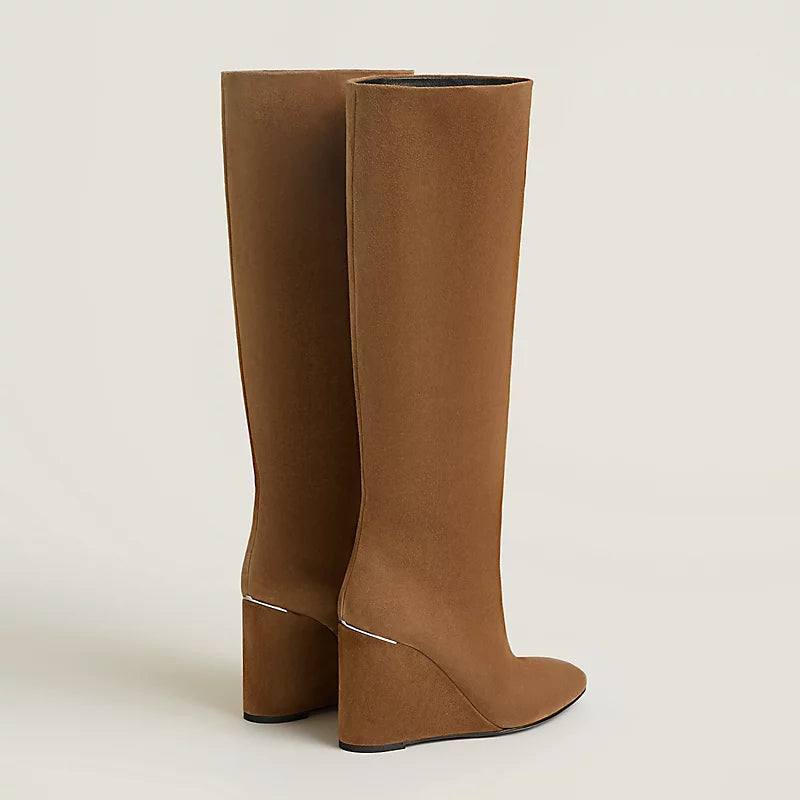 Hermes Nuccia 90 Boot Brun Fumé