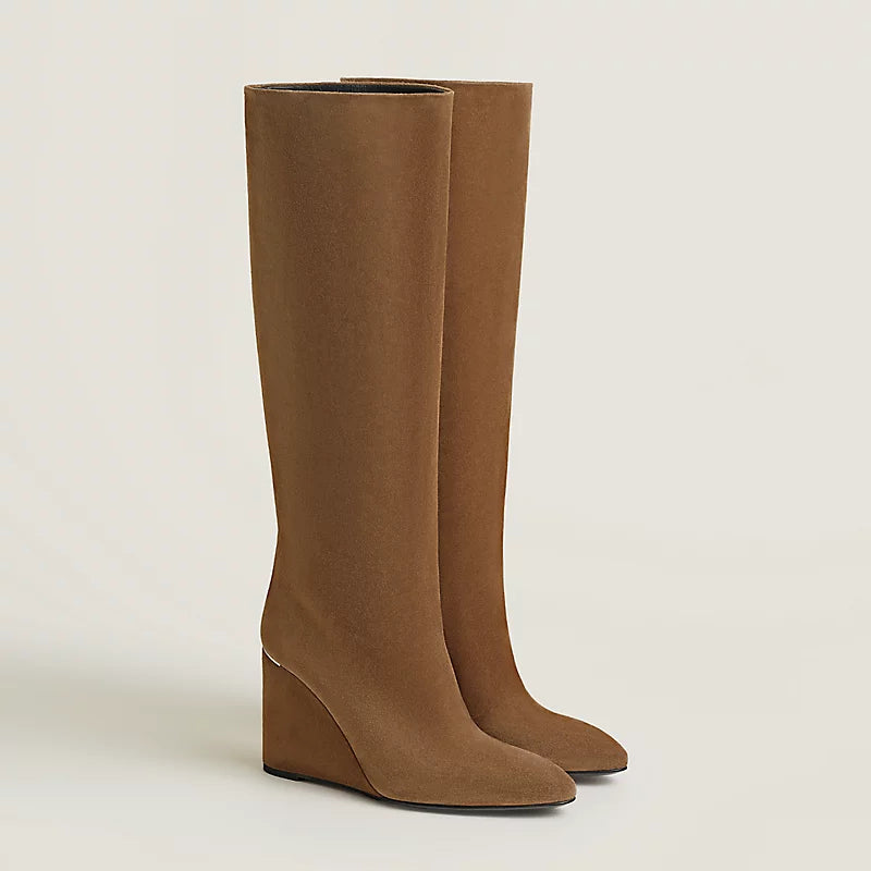 Hermes Nuccia 90 Boot Brun Fumé