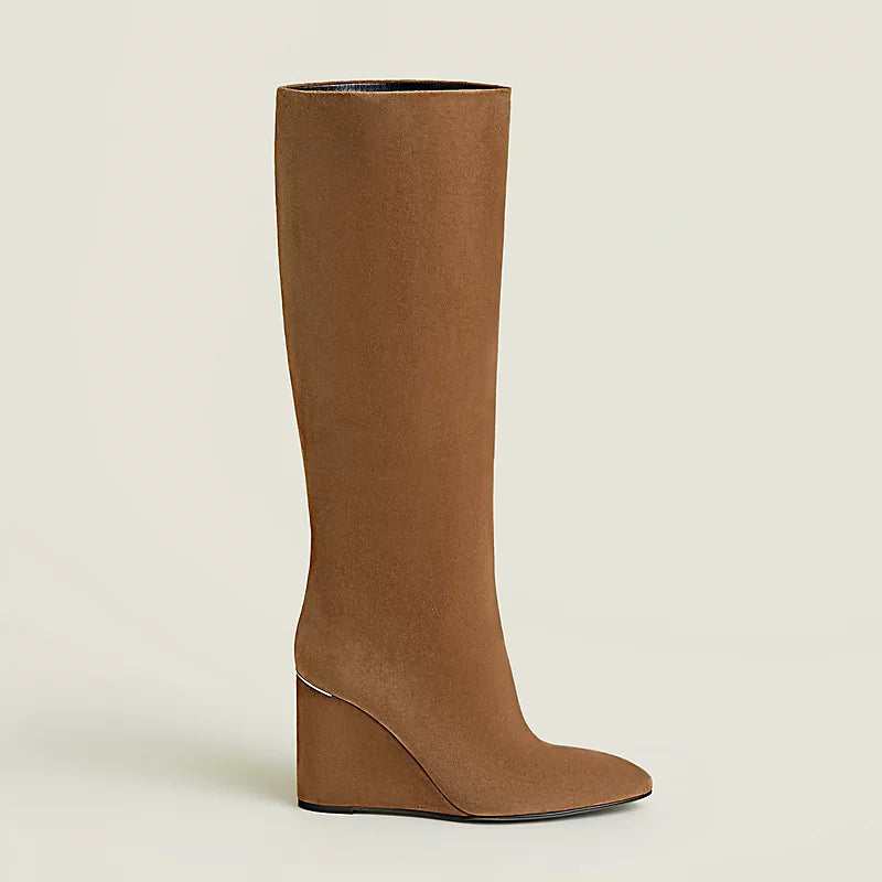 Hermes Nuccia 90 Boot Brun Fumé