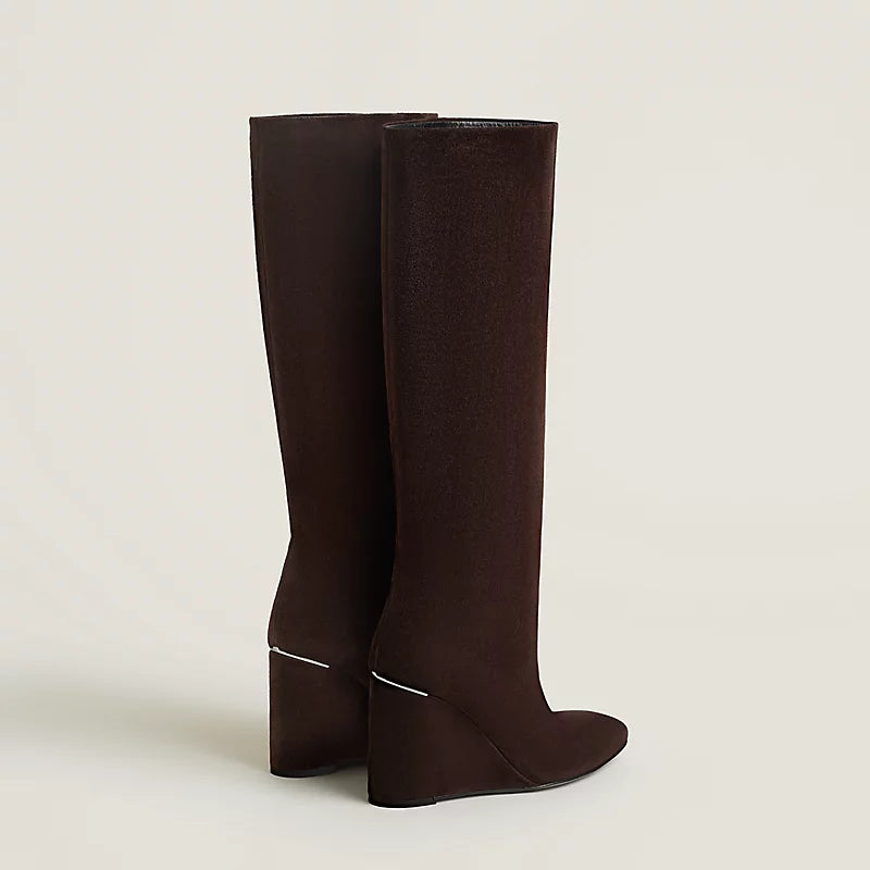 Hermes Nuccia 90 Boot Marron Ébène