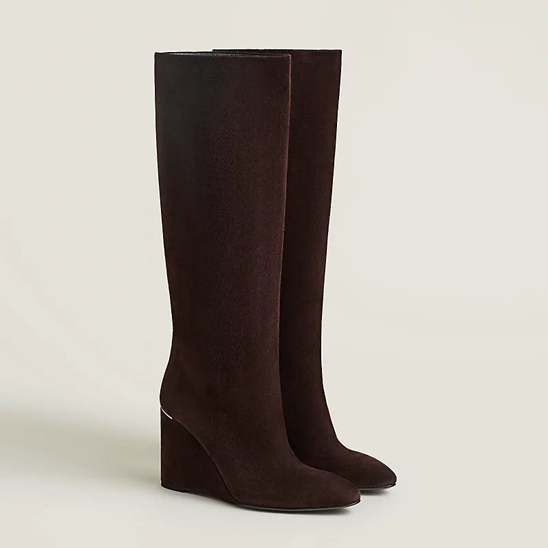 Hermes Nuccia 90 Boot Marron Ébène