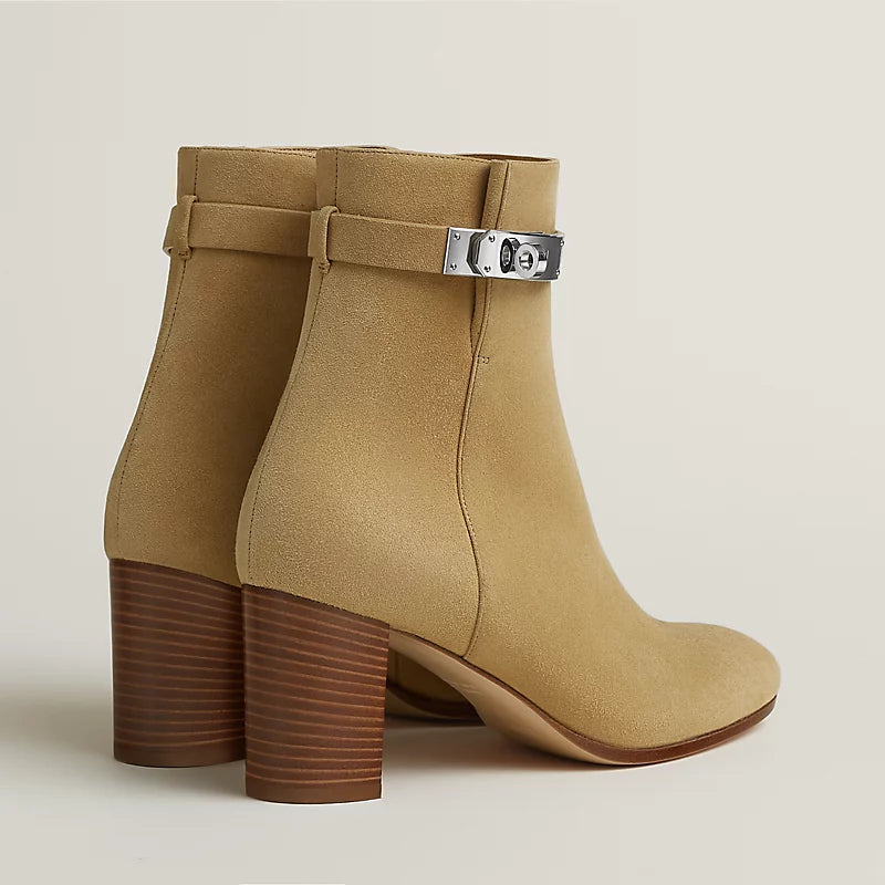 Hermes Saint Germain Ankle Boot Beige Albâtre