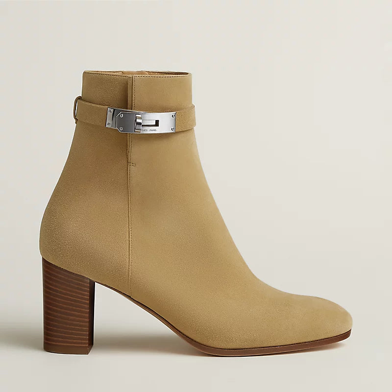 Hermes Saint Germain Ankle Boot Beige Albâtre
