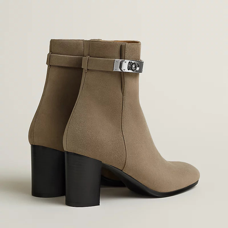 Hermes Saint Germain Ankle Boot Étoupe