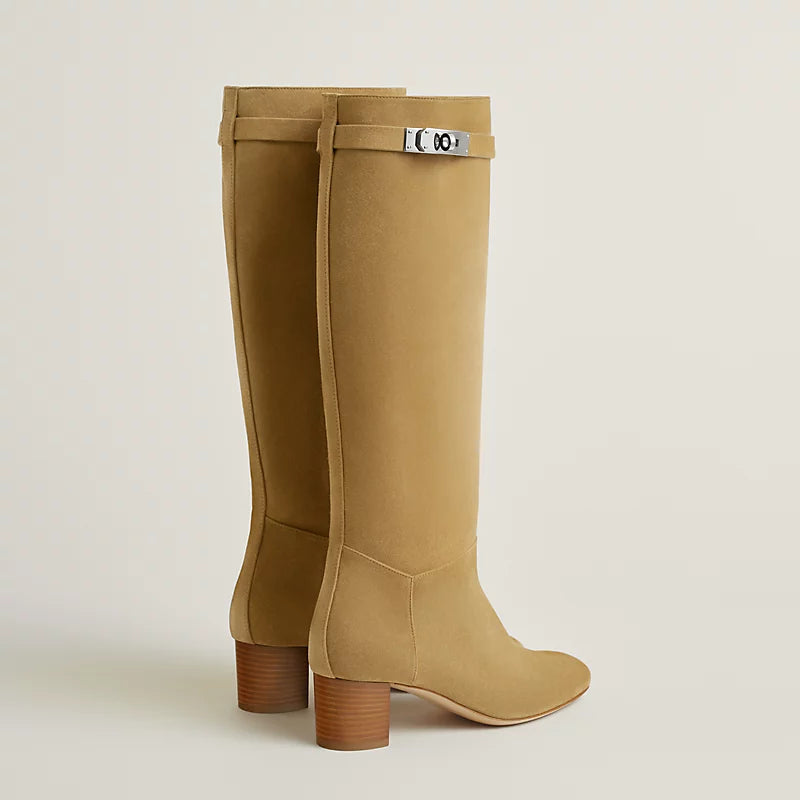 Hermes Story 50 Boot Beige Albâtre