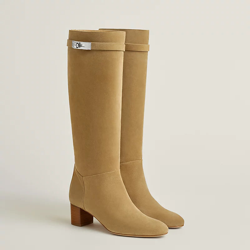 Hermes Story 50 Boot Beige Albâtre