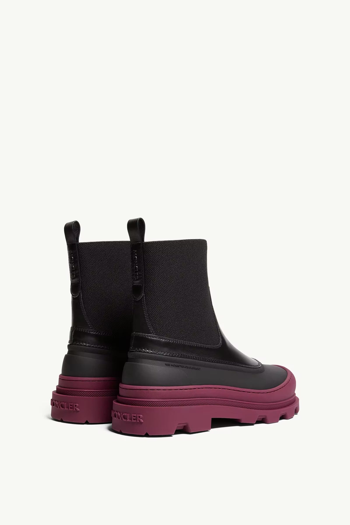 Vera Edge Leather Ankle Women’s Boots Black & Purple
