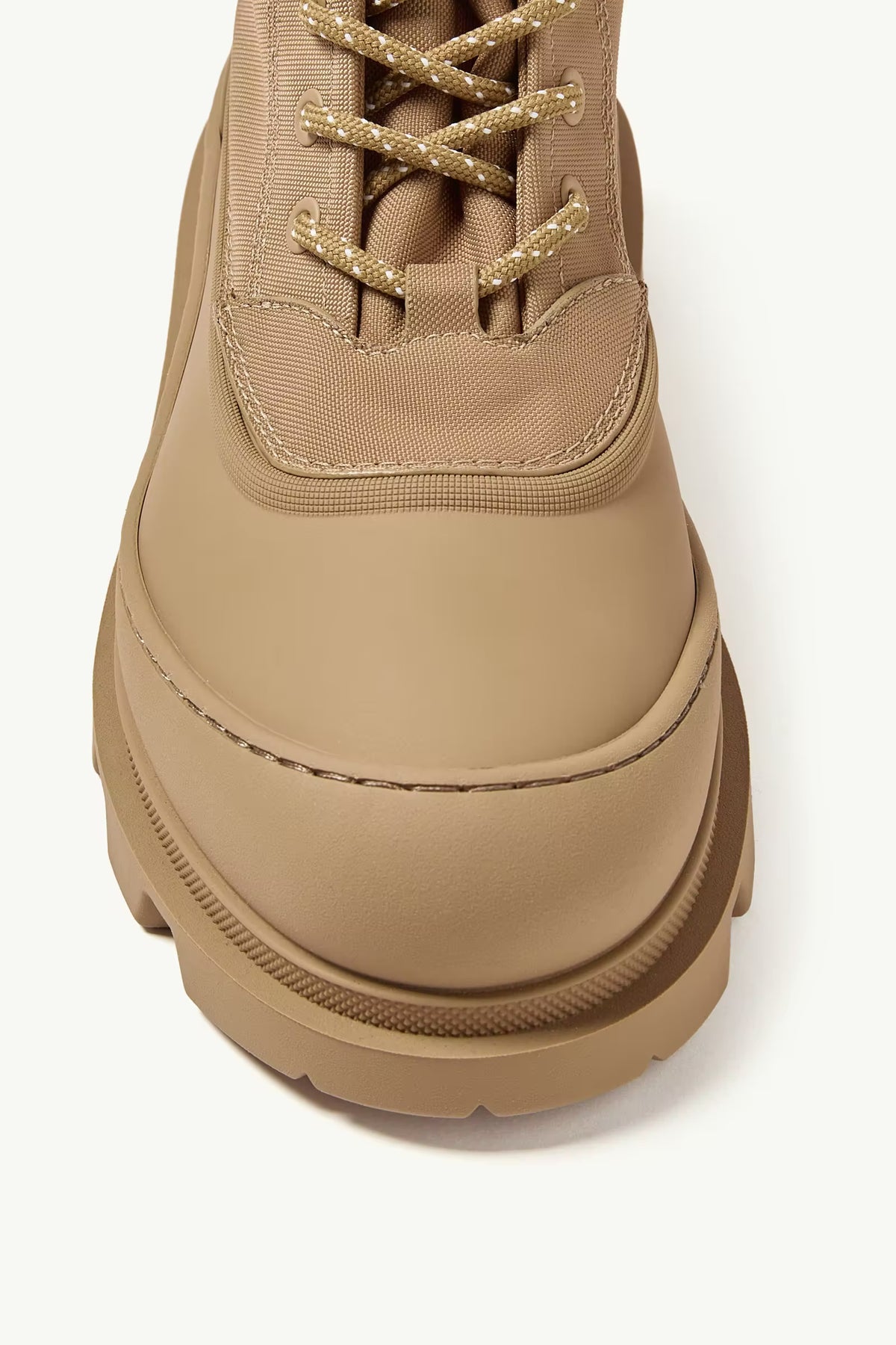 Vera Sheal Lace-Up Women’s Boots Beige